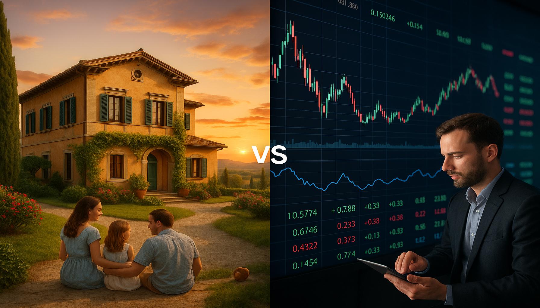 Confronto tra immobili e azioni: qual è il miglior investimento attualmente in Italia?